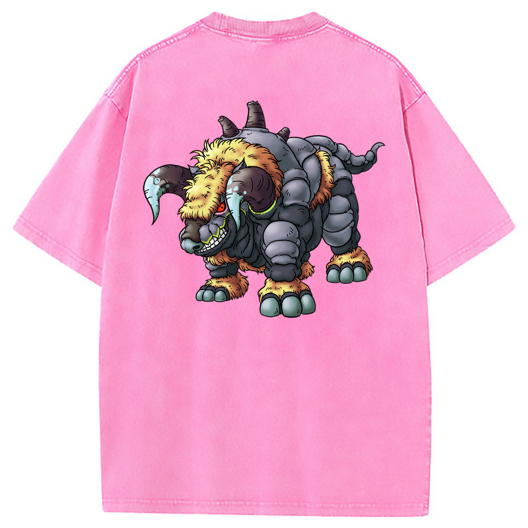（画像用） ドラゴンクエスト Doragon Kuesuto Dragon Quest 綿100% ヴィンテージ風 半袖Tシャツ（背面プリント）